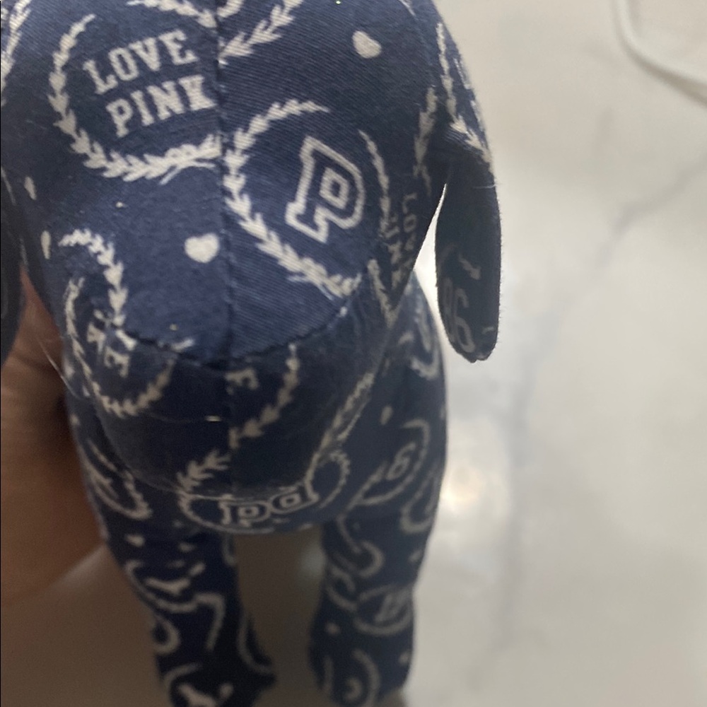 PINK Victoria's Secret Patterned Dog Toy - Navy - Picture 6 of 6